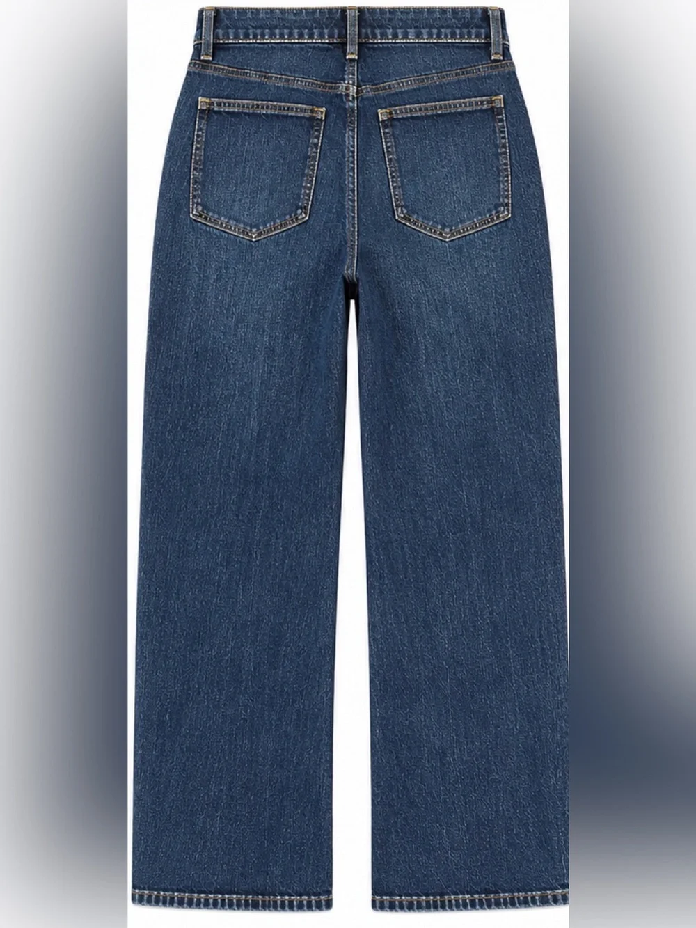 J.Crew Curvy Full-Length Slim Wide-Leg Jeans Size 30 Dark Wash